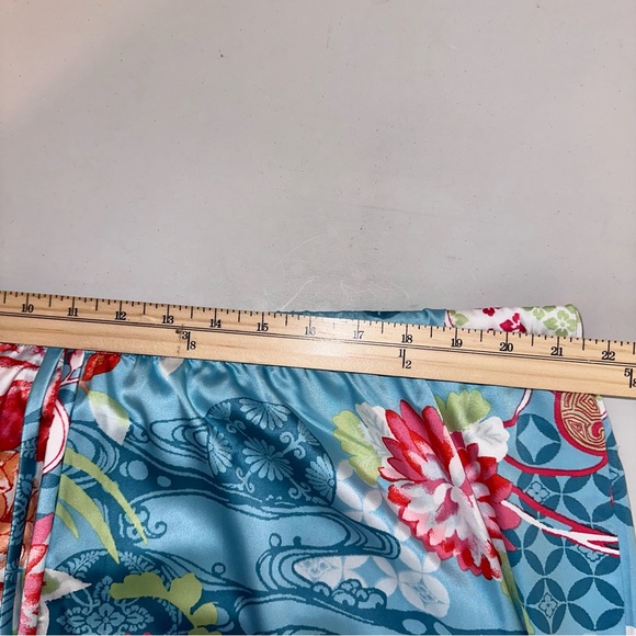 N by Natori Sakura Satin Pajama Set Sz 2X Mandarin Collar Excellent Condition - Picture 13 of 16